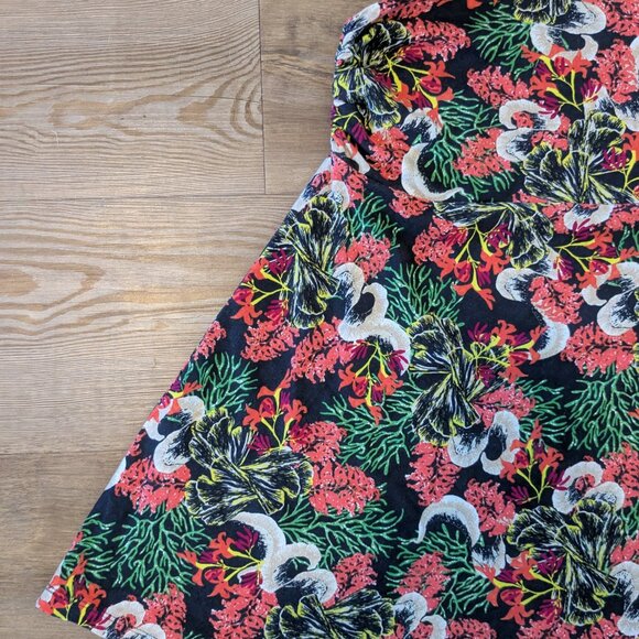 Patagonia Lithia Skirt Convertible Women's Large Floral Hike Ruched Tie Halter - Picture 2 of 12